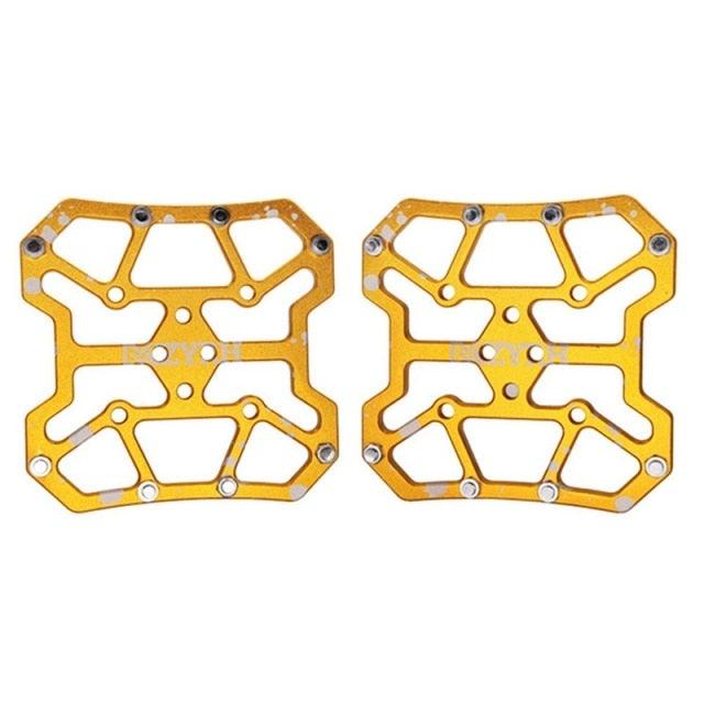 1 Pair Aluminum Alloy Bicycle Clipless Pedal Platform Adapters For Bike Pedals Mountain Road Bike Accessories Universal Clipless Alloy Platform Adapters Cleats Pedal