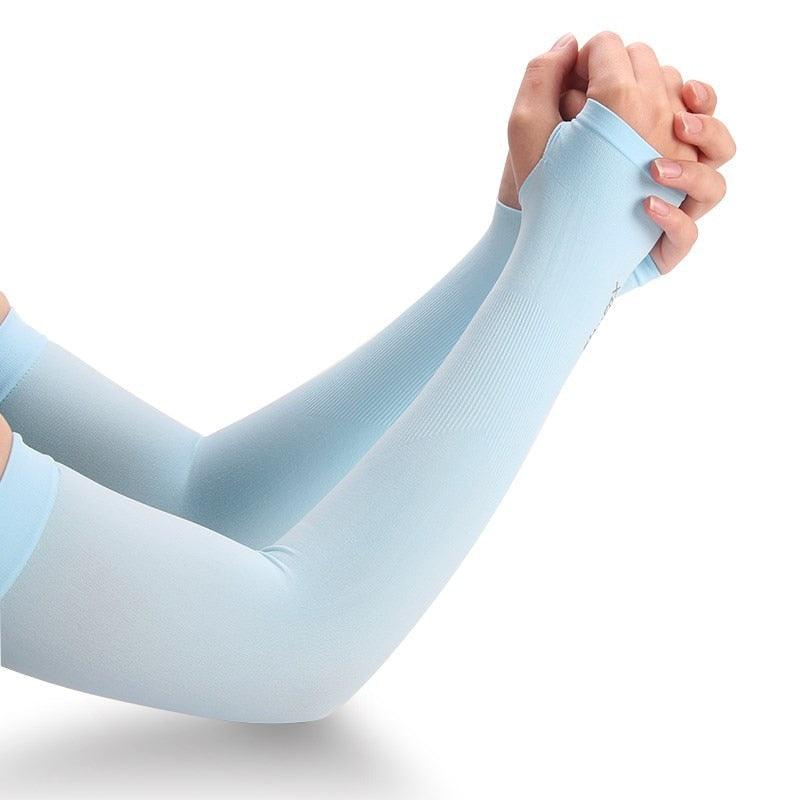 1 Pair Sport Sun Protection Arm Covers Cooling For Men Women Summer Sunblock Cycling Driving Golf Running Unisex Elbow Cover Outdoor Cycling Running Fishing Driving Cool Anti-UV Arm Sleeves For Workout