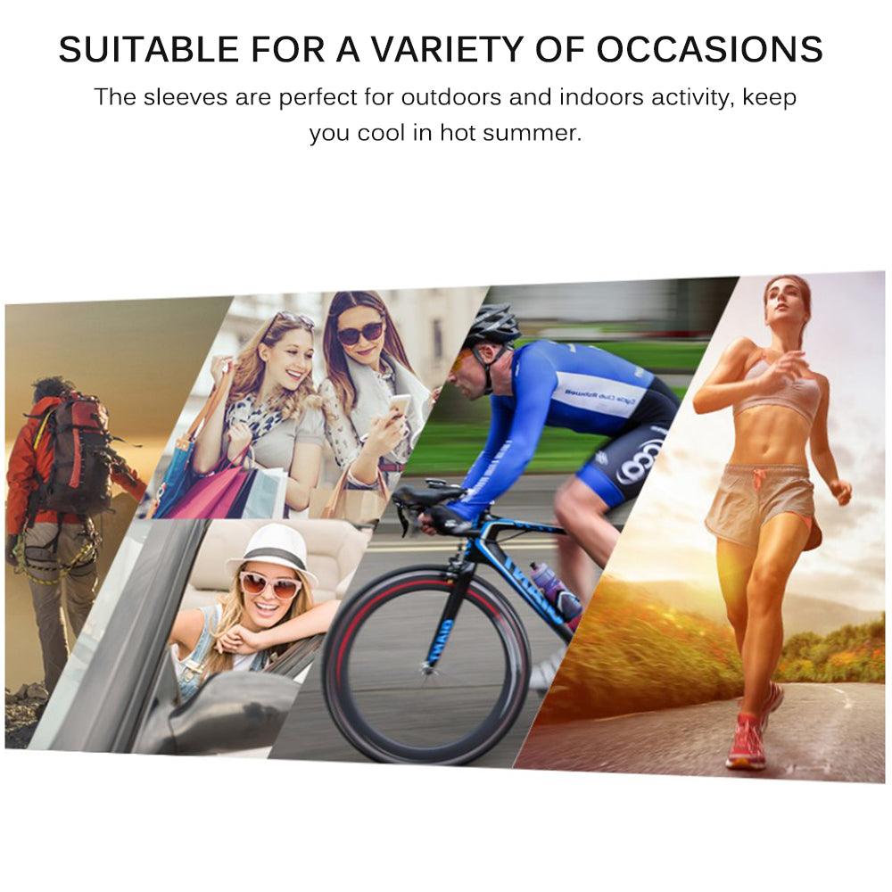 1 Pairs Arm Sleeves Warmers Sports Sleeve Sun UV Protection Hand Cover Cooling Warmer Running Fishing Cycling Sunscreen Sun Protection Arm Sleeves For Men Women Arm Cover For Cycling Outdoor Sports