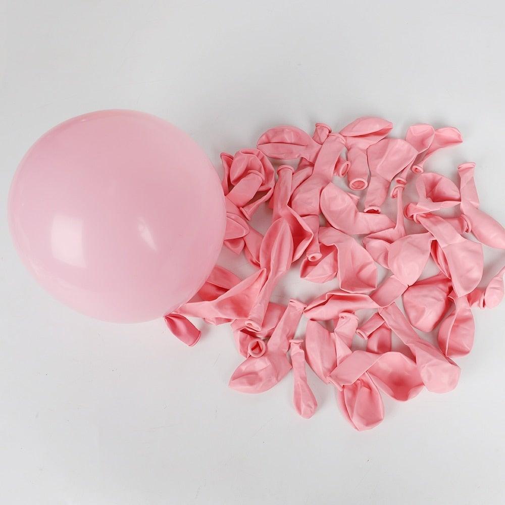 1 Set Pink Purple Chrome Rose Gold Balloon Garland With Butterfly Stickers Arch Kit For Birthday Wedding Party Decorations