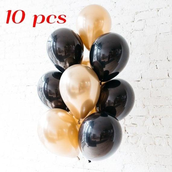 10/20 Star Metallic Confetti Latex Transparent 12inch Balloons For Baby Shower Birthday Party Wedding Decoration