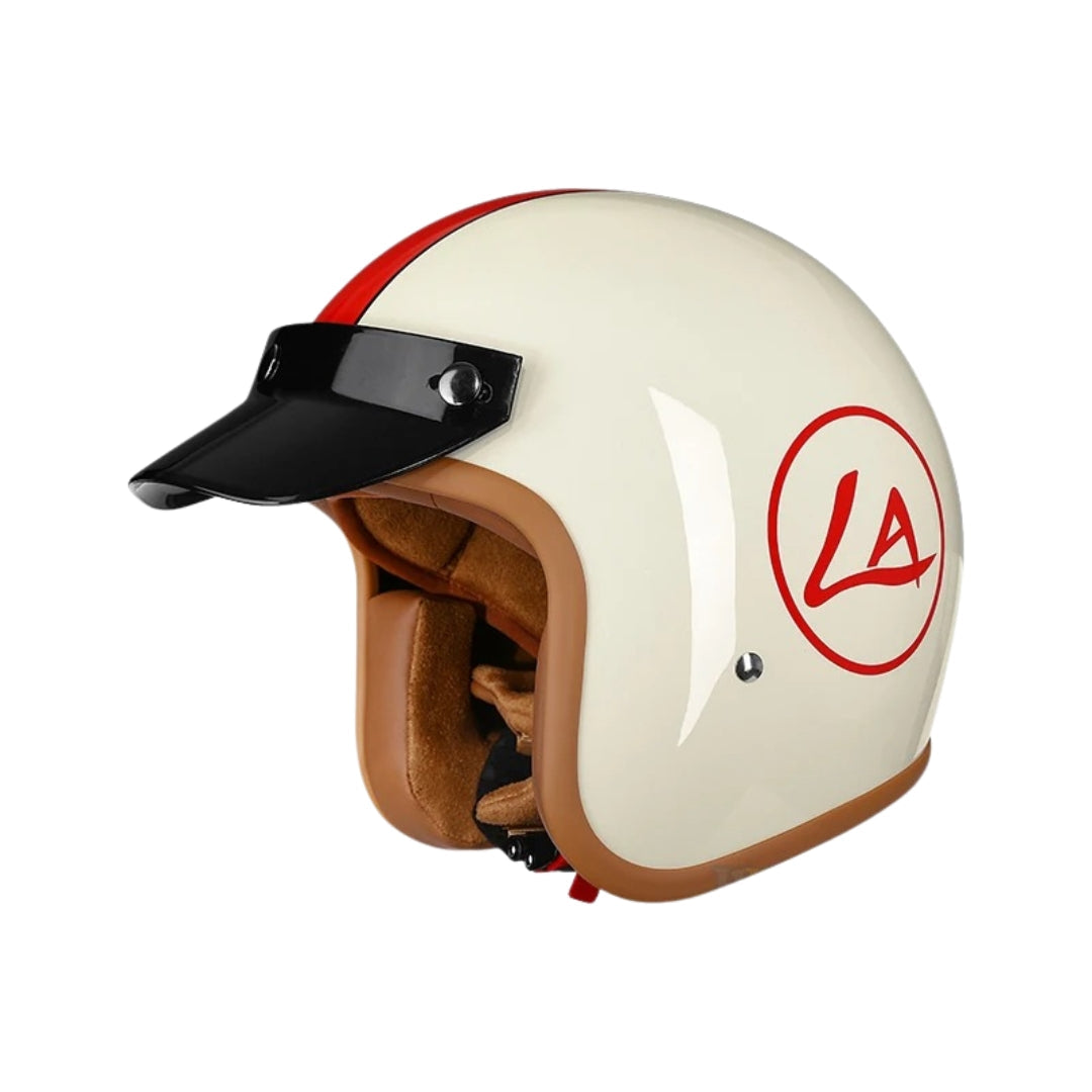 The Street King - Vintage Open Face Helmet - DOT & ECE Approved