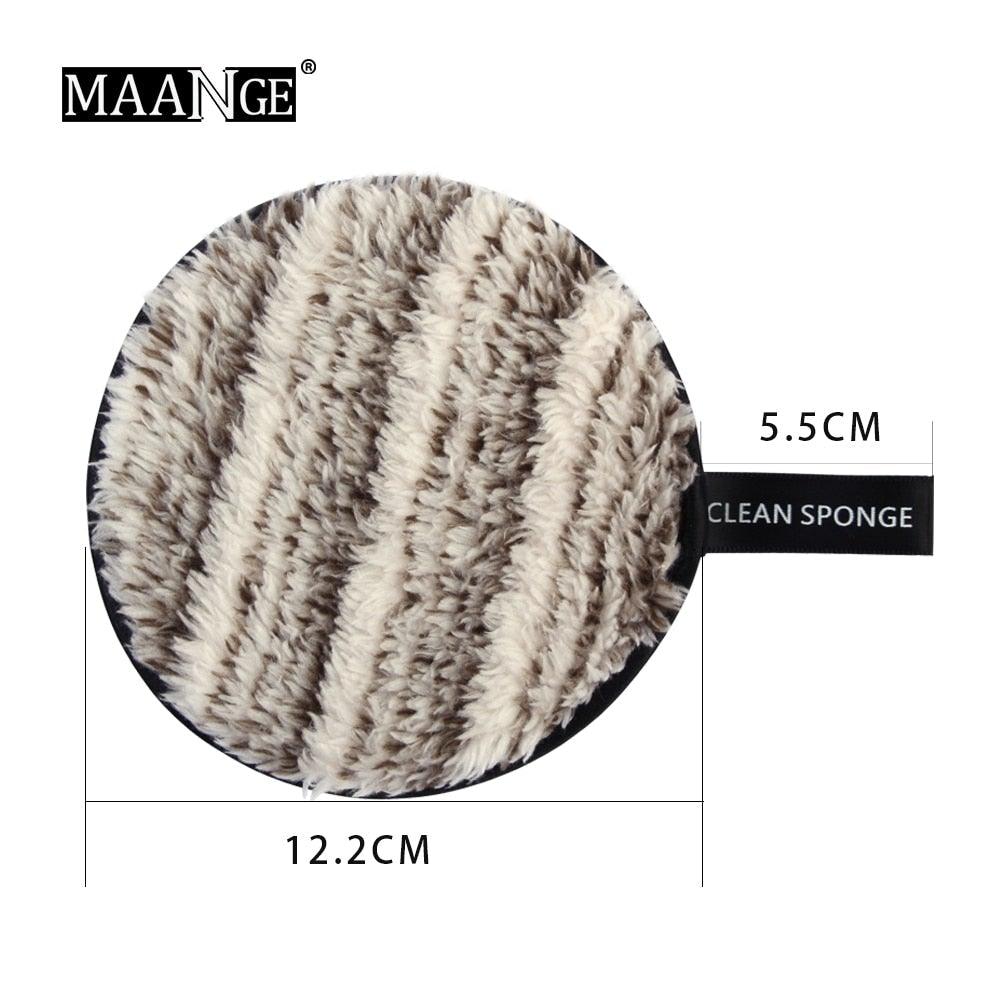 1/3PCS New Makeup Removal Sponge Flutter Wash Cotton Flapping Reusable Wet Sponge Face Puff Soft Natural Cleaner Premium Microfiber Cloth