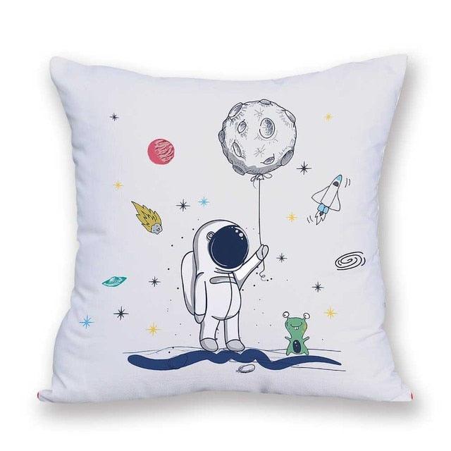 2021 New Space Home Pillow Universe Sun Planet Pillows Decorative Throw Pillow Cover Universe Outer Space Planets Star Pillow Case Pillow Cushion Covers Decorative Pillow Spaceship Cover