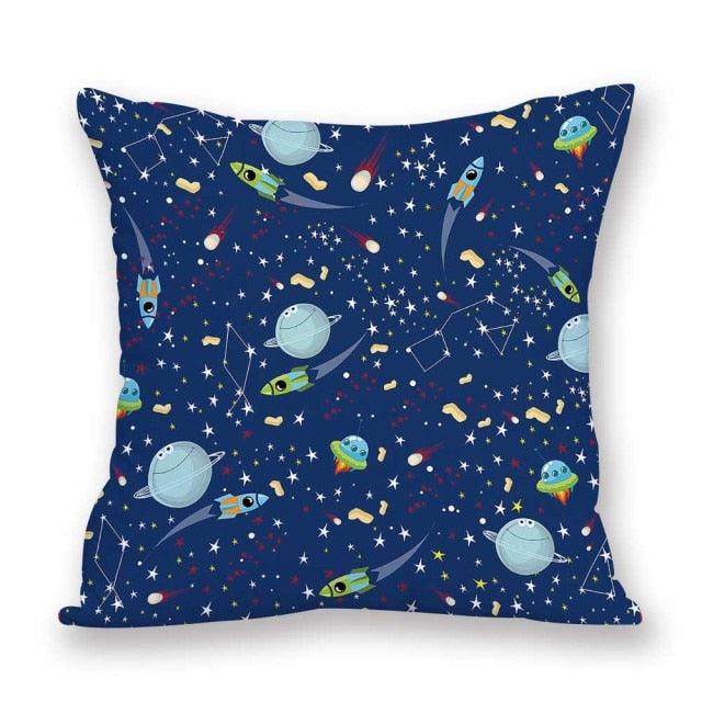 2021 New Space Home Pillow Universe Sun Planet Pillows Decorative Throw Pillow Cover Universe Outer Space Planets Star Pillow Case Pillow Cushion Covers Decorative Pillow Spaceship Cover