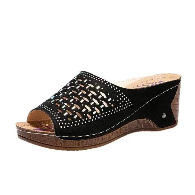 2021 Summer Classic Women's Sandals Elegant Buckle Strap Design Comfortable Women Shoes