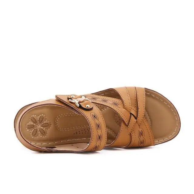 2021 Summer Classic Women's Sandals Elegant Buckle Strap Design Comfortable Women Shoes