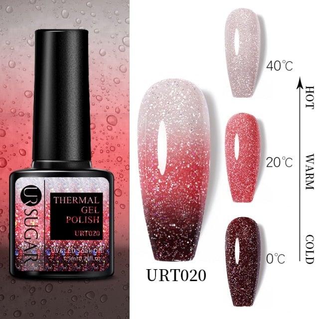 2022 NEW Purple Gel Nail Polish UV Color Changing Gel Nail Polish Stylish Three Layer Effect For Womens