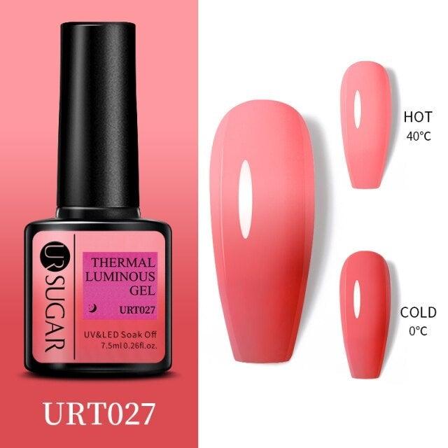 2022 NEW Purple Gel Nail Polish UV Color Changing Gel Nail Polish Stylish Three Layer Effect For Womens