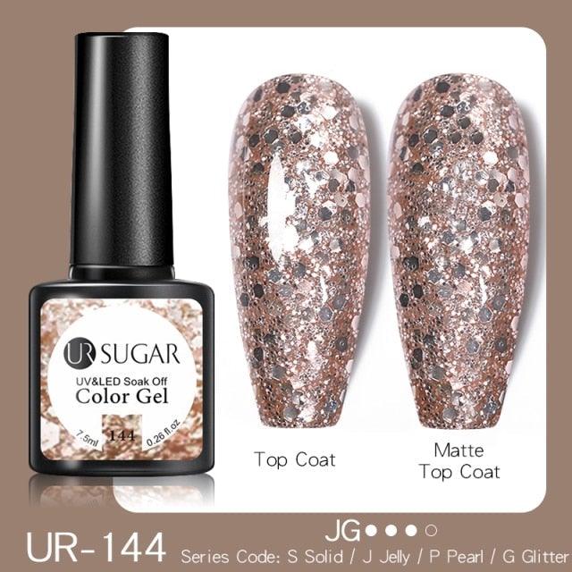 2022 New Reflective Glitter Nail Gel 8ml Permanent UV/LED Glossy Effect Popular Diamond Nail Gel Design For Womens
