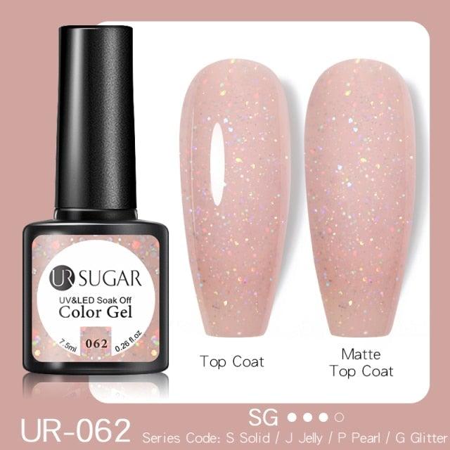 2022 New Reflective Glitter Nail Gel 8ml Permanent UV/LED Glossy Effect Popular Diamond Nail Gel Design For Womens