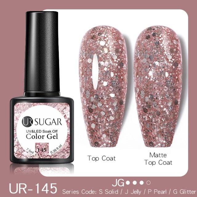 2022 New Reflective Glitter Nail Gel 8ml Permanent UV/LED Glossy Effect Popular Diamond Nail Gel Design For Womens