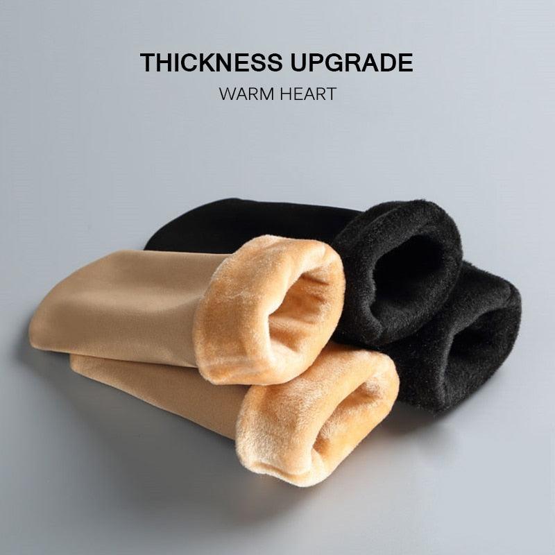 3Pairs Female Winter Warm Thicken Thermal Soft Casual Solid Color Socks Wool Cashmere Home Snow Boots Velvet Home Floor Sock For Women