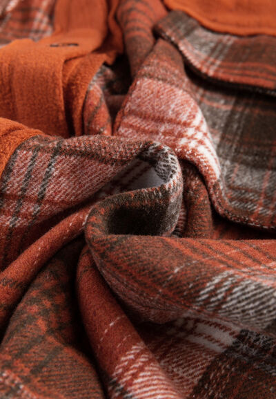 Plaid Button Up Long Sleeve Jacket Classic & Timeless Lightwear Outerwear For women and Girls