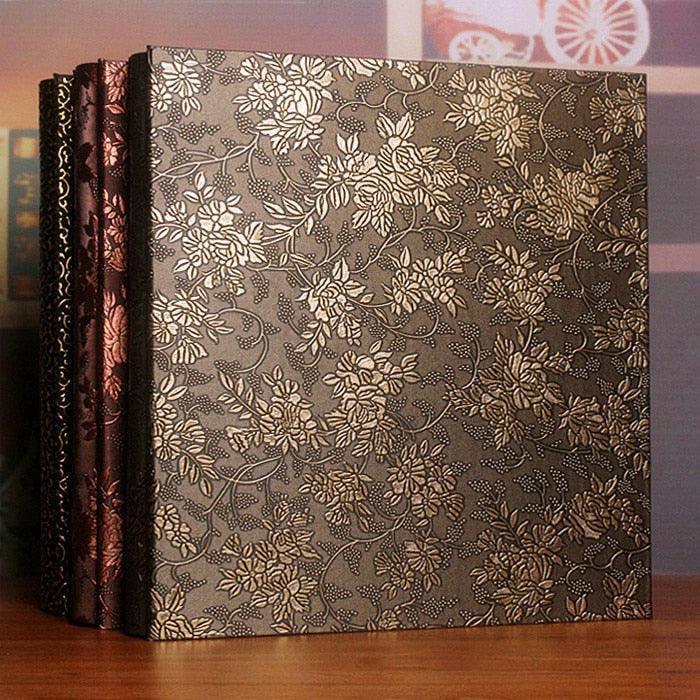 600 Pockets 6 Inch Interleaf Type Big High Capacity Photo Album PU Leather Photo Albums Handmade DIY Commemorative Family Flower Memo Scrapbook Paper Baby Family Scrapbook Albums