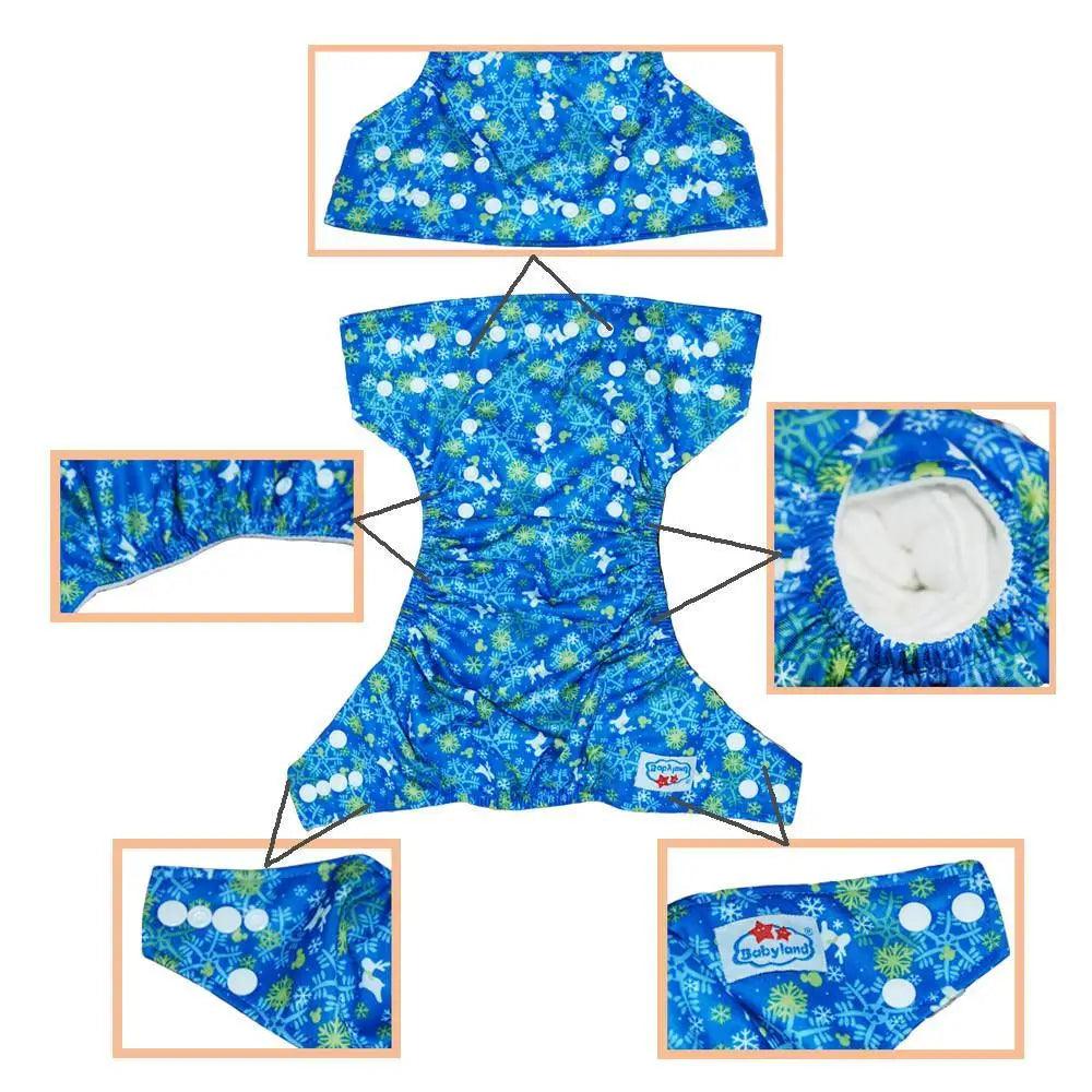 6pcs/Pack Baby Cloth Diapers Microfleece Linning Pocket Diaper Washable Reusable High Quality Nappy