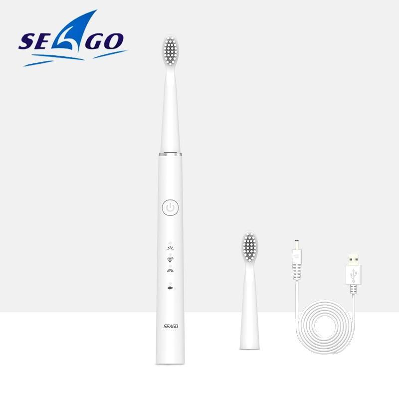 Electric Vibration Toothbrush Sonic Rechargeable Smart Chip Teethbrush Head Replaceable Whitening Healthy Best Gift For Adults And Kids