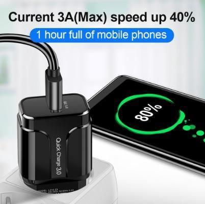 Quick Charge 3.0 USB Charger QC 3.0 Fast Charging Plug Adapter Wall Mobile Phone Chargers
