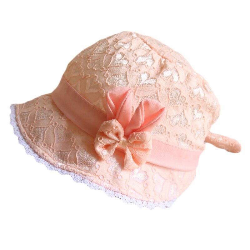Baby Girl Summer Outdoor Beach Floral Lovely Lace Princess Bucket Sun Hat For Girls