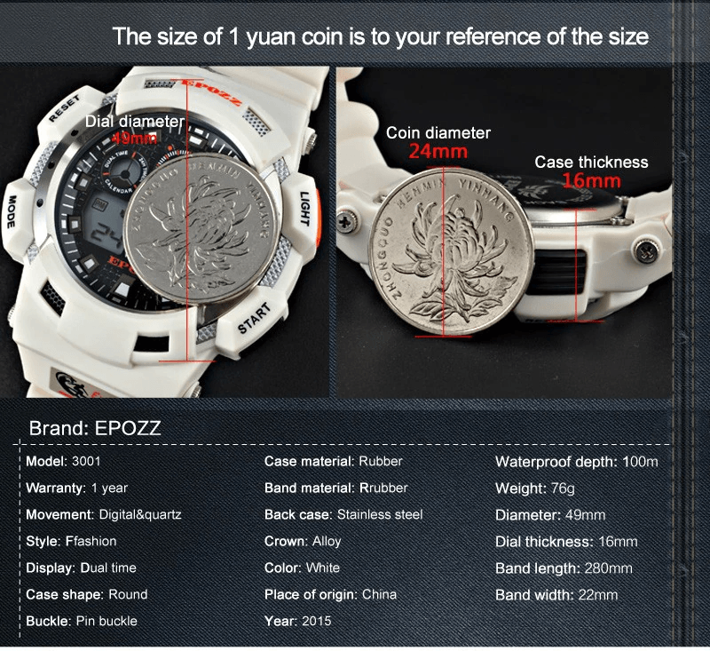 STEVVEX Fashion Luxury G Style Military Men's Sports Digital Watch Male Analog Wristwatch Diver For Men's and Boys