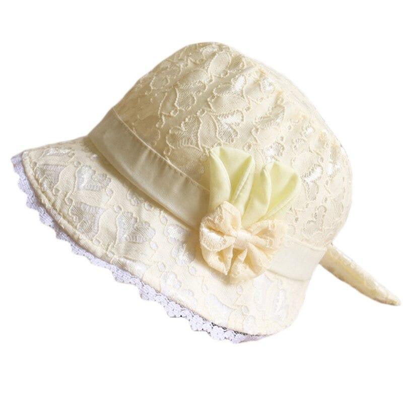 Baby Girl Summer Outdoor Beach Floral Lovely Lace Princess Bucket Sun Hat For Girls