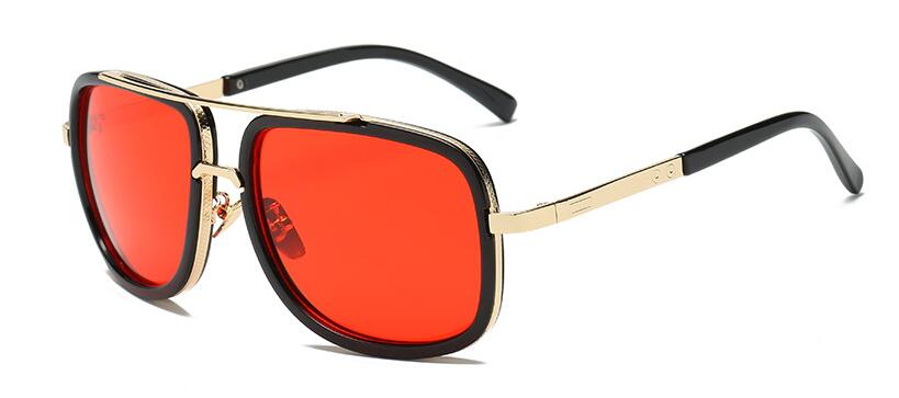 Classic Brand Luxury Square Gold Metal Frame Woman and Man Unisex Top Oversized Bog Frame Elegant Sunglasses For Summer Designer