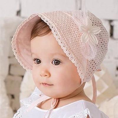 Baby Girl Summer Outdoor Beach Floral Lovely Lace Princess Bucket Sun Hat For Girls