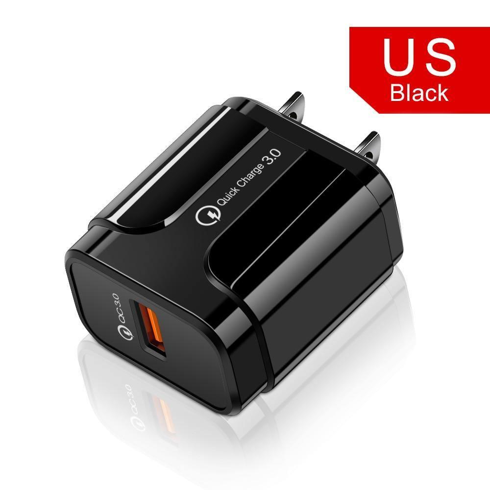Quick Charge 3.0 USB Charger QC 3.0 Fast Charging Plug Adapter Wall Mobile Phone Chargers
