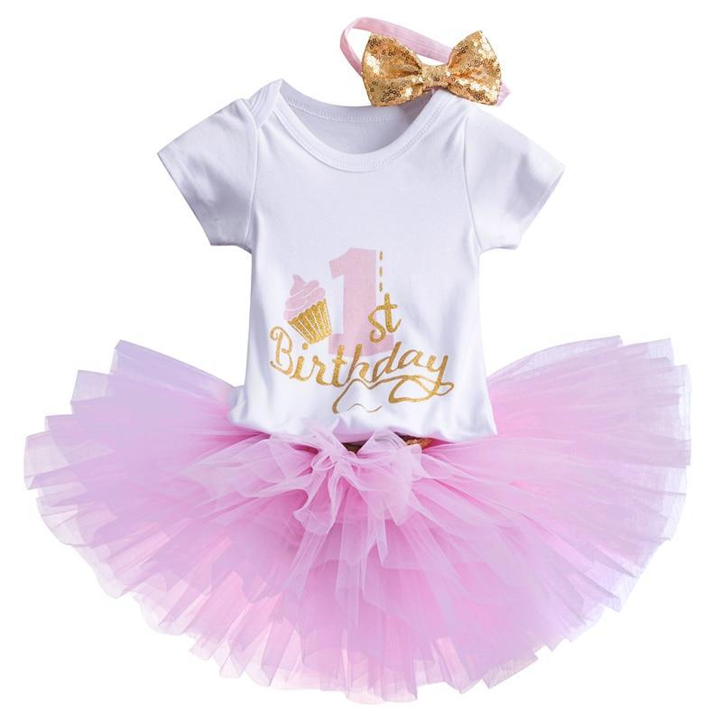 Unicorn Party Dresses For 1 Year Baby Girl Birthday Outfits FOr 1st Birthday Party
