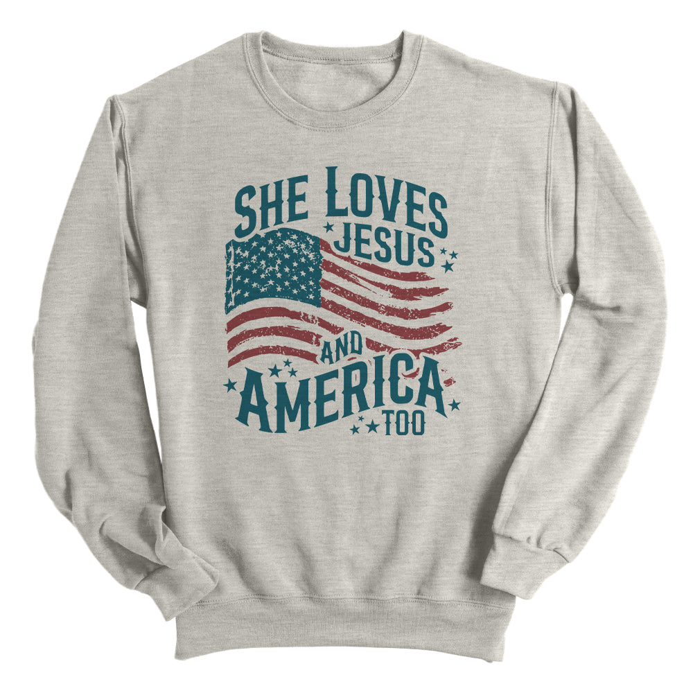 She Loves Jesus And America Too (Front)