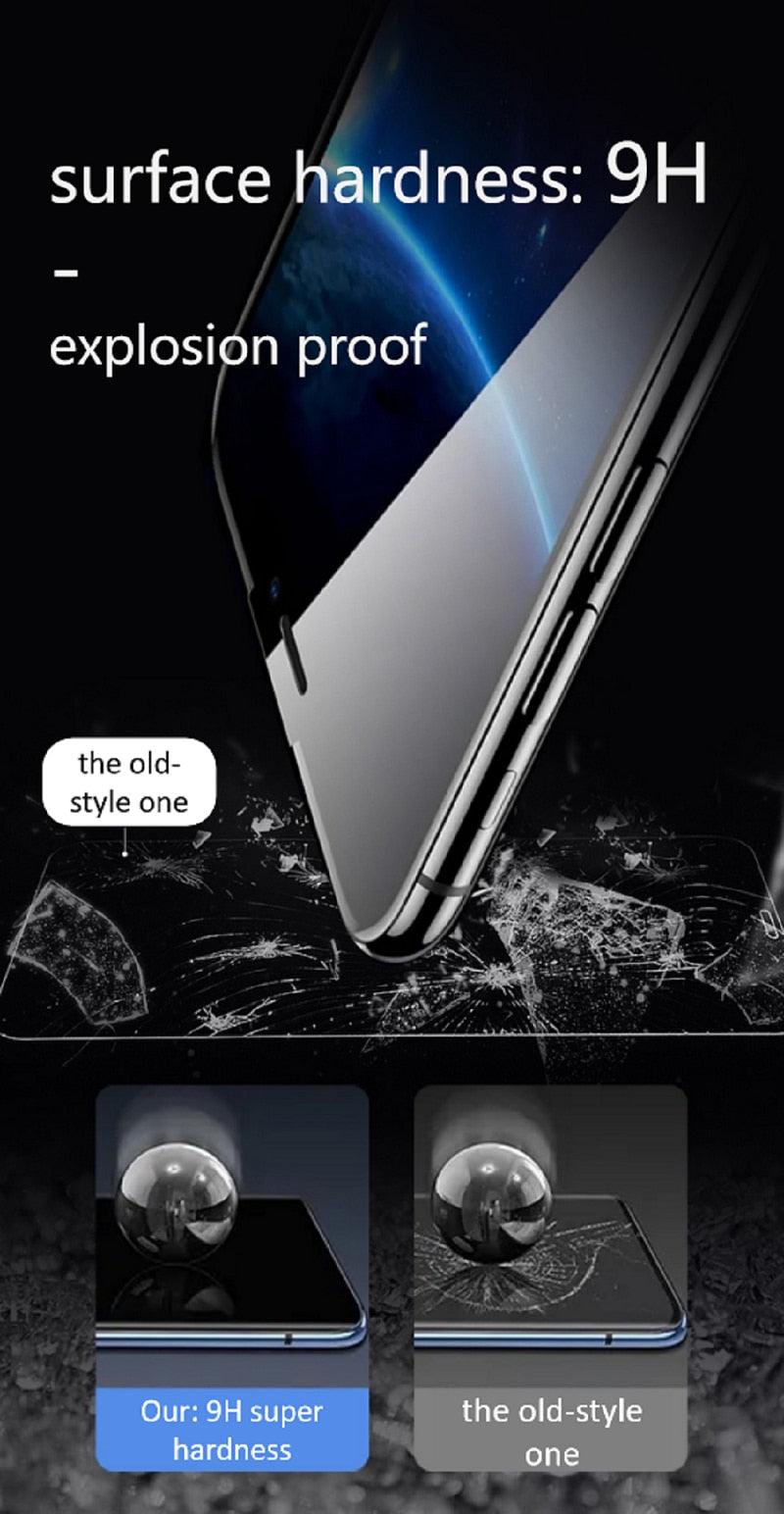 Edge to Edge Coverage Screen Protector for iPhone 14 Pro Max 12 13 Dust Free Phone Screen Protector Glass With Install Proof Without Bubbles
