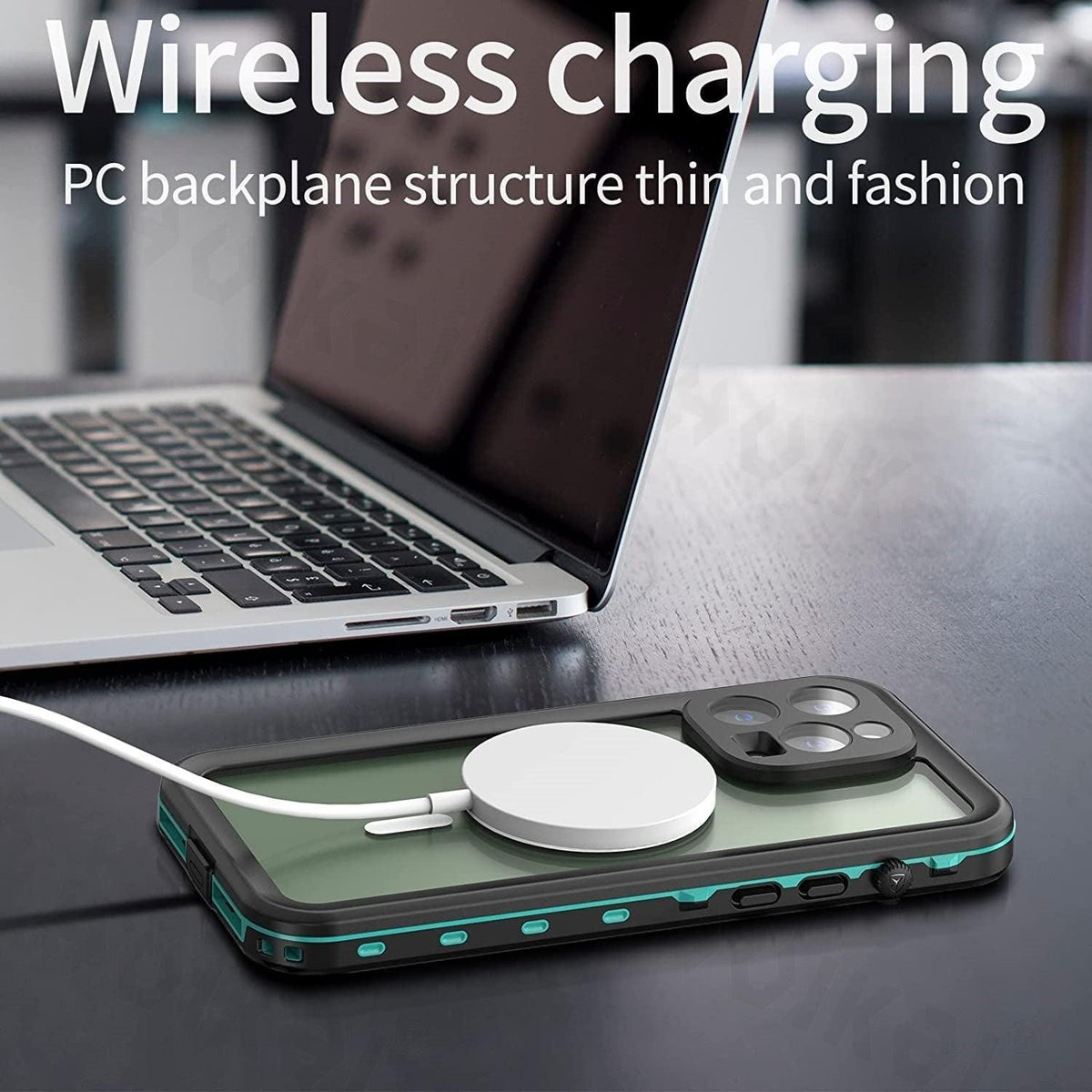 Waterproof Case For iPhone 14 Pro Max 14 Pro iPhone 13 Pro Max Protector Full Body Protective Dustproof Magnetic Phone Case Waterproof 360 Degree All-Round Protection with Built-in Screen Protector Outdoor Transparent Shockproof Case