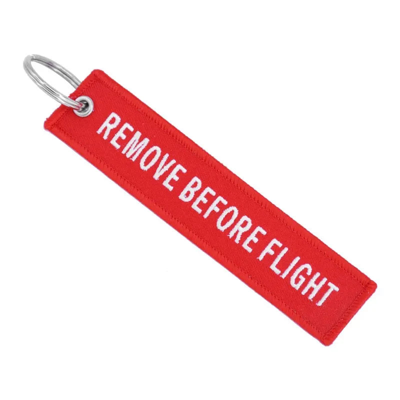 Remove Before Flight - Motorcycle Keychain