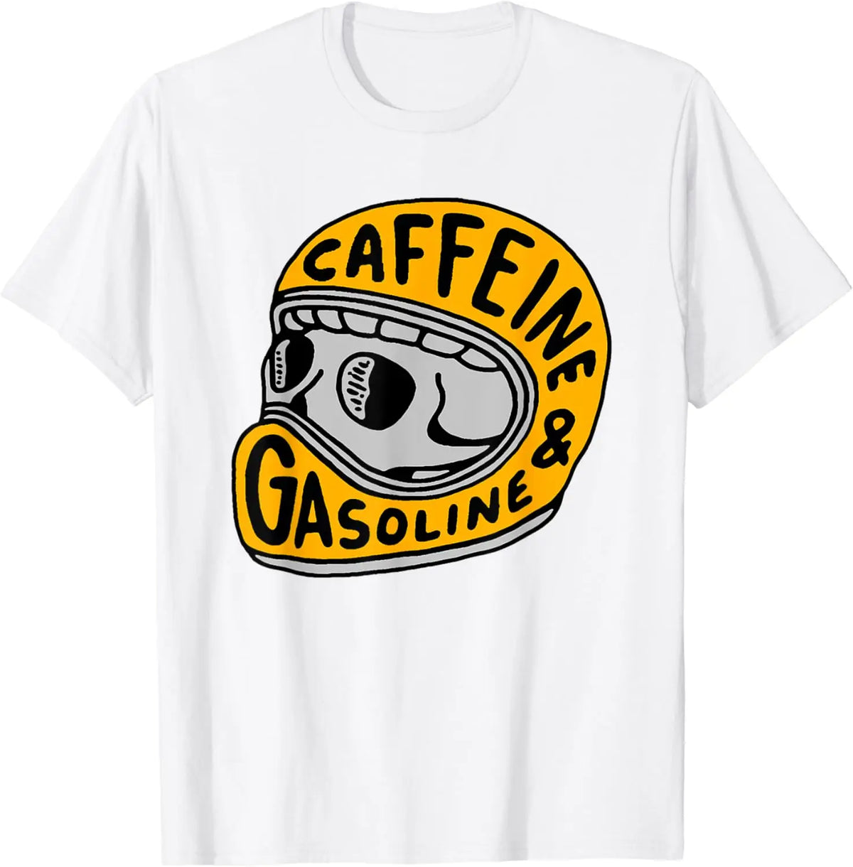 Caffeine & Gasoline Graphic Cotton T-shirt Unisex