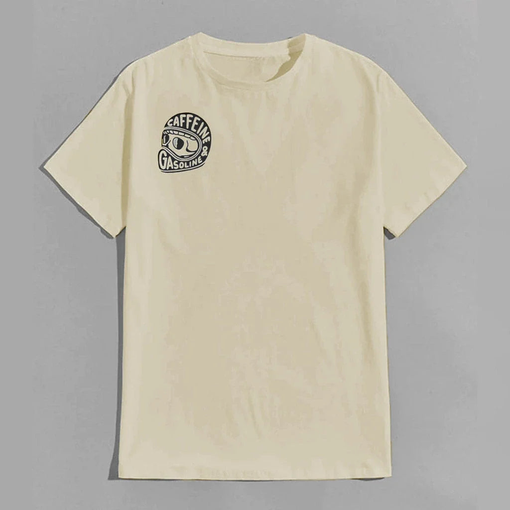 Caffeine & Gasoline Graphic Cotton T-shirt Unisex