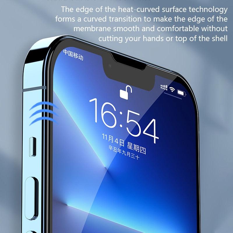 4PCS Screen Protector for iPhone 14 13 12 11 Pro Max Mini Tempered Glass for iPhone 7 8 6 6S Plus X XR Xs Max SE 2020 Glass One-piece Front Scratchproof Tempered Glass