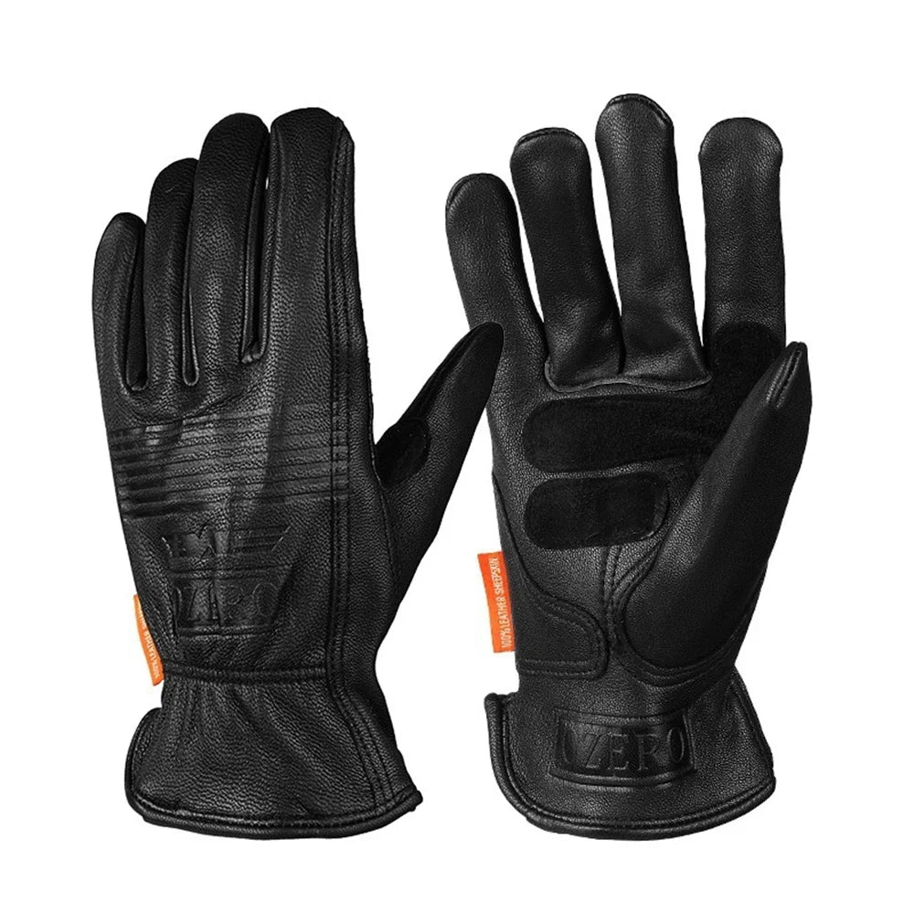 Shockproof & Waterproof & Windproof Leather (Sheep) Gloves
