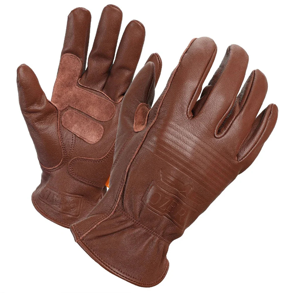 Shockproof & Waterproof & Windproof Leather (Sheep) Gloves