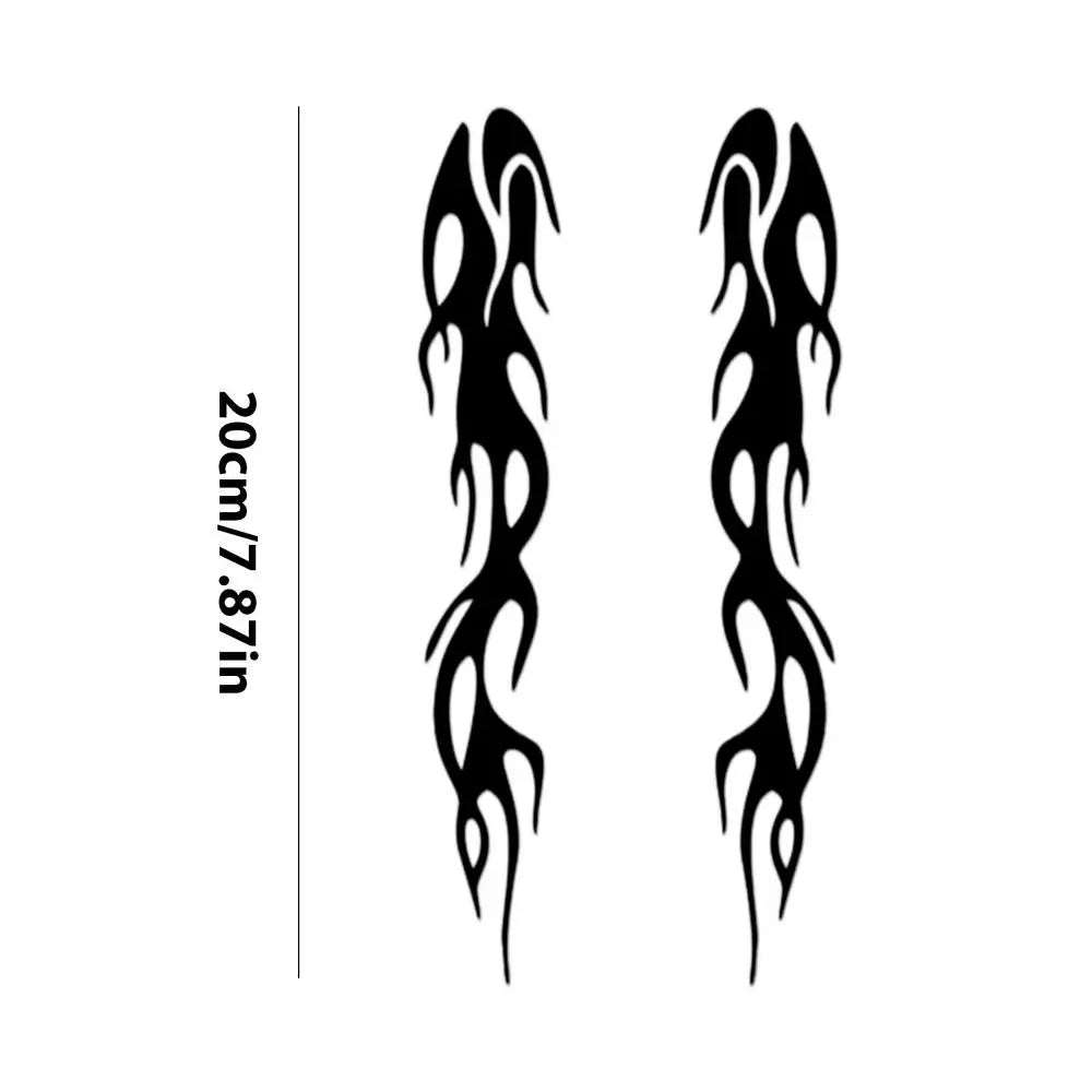 Motorcycle Reflective Flame Stickers Waterproof
