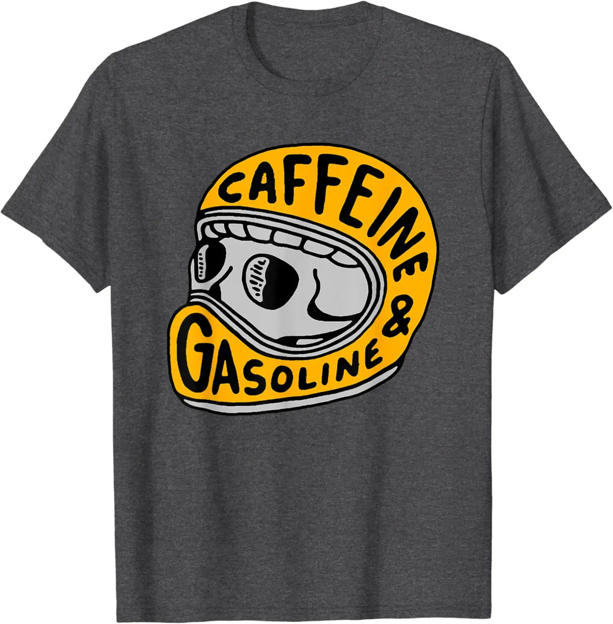 Caffeine & Gasoline Graphic Cotton T-shirt Unisex