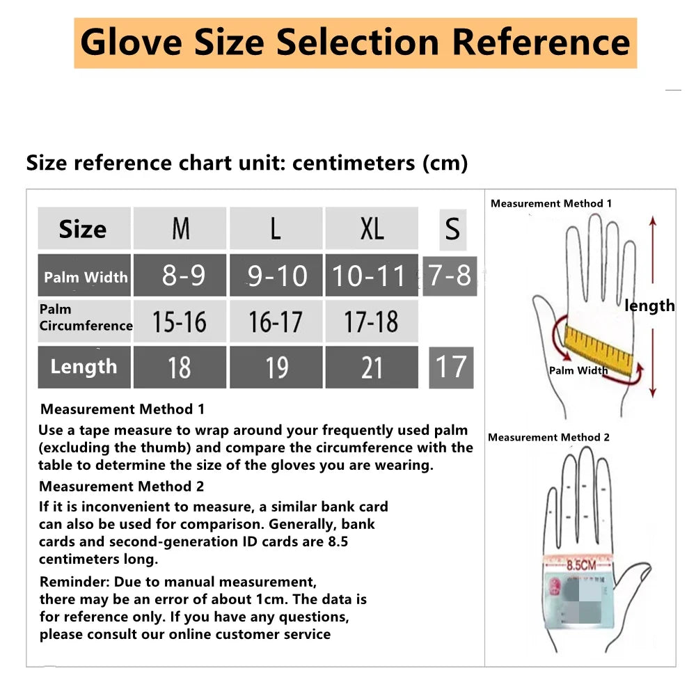 Shockproof & Waterproof & Windproof Leather (Sheep) Gloves