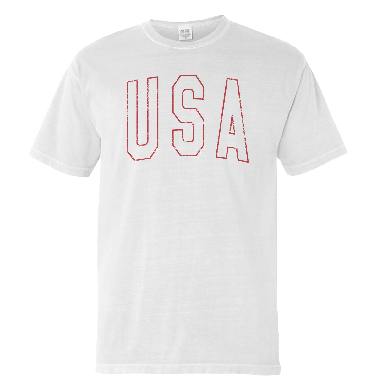 USA Collegiate Solid White (Front)
