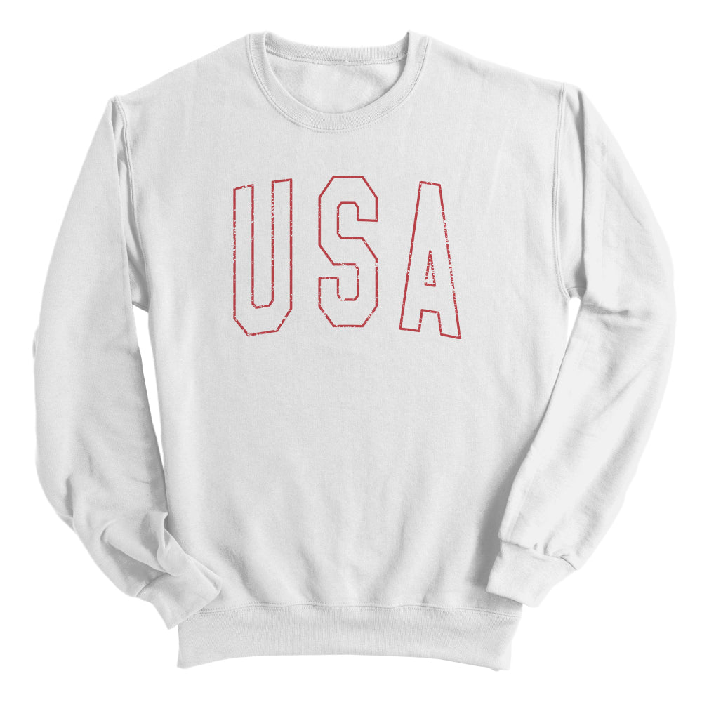 USA Collegiate Solid White (Front)