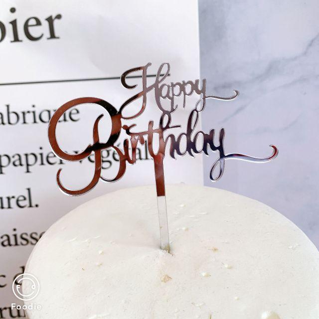 Acrylic One Cake Topper Top Cake One Cake Topper Birthday Cake Topper Double Sided For Anniversaries And Parties Birthday Party Cupcake Toppers Flags Wedding Baby Shower Supplies Lovely Baking Dessert Decorations