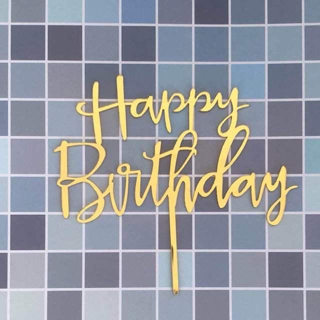 Acrylic One Cake Topper Top Cake One Cake Topper Birthday Cake Topper Double Sided For Anniversaries And Parties Birthday Party Cupcake Toppers Flags Wedding Baby Shower Supplies Lovely Baking Dessert Decorations