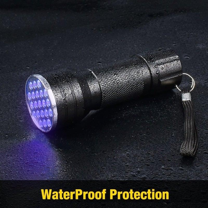 Adjustable Rechargeable UV Flashlight Black Light 21LED 12LED Handheld Portable Torch Light Ultraviolet Flashlight Detector Flashlight Torch For Bed Bug Dog Urine Pet Stains Matching With Pet Odor Eliminator