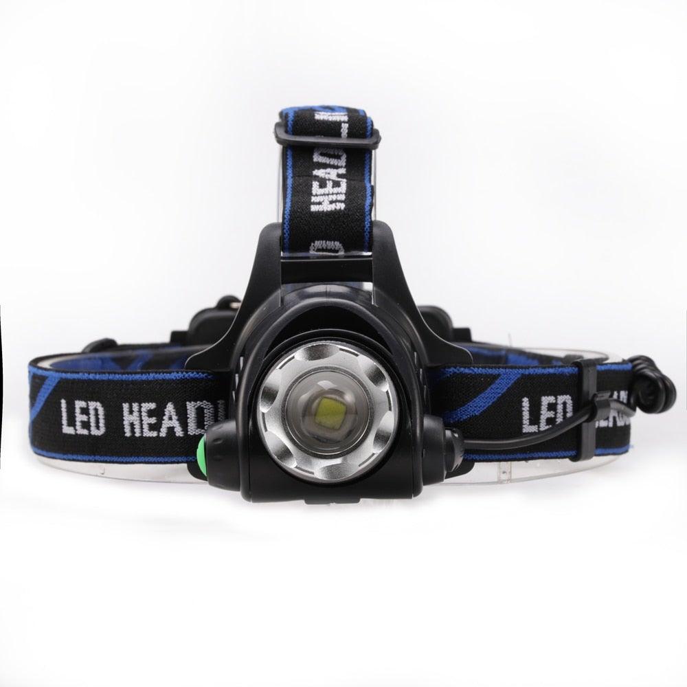 Adjustable USB Rechargeable IR Sensor Super Bright Headlight Battery For Long Working Time LED Headlamp Fishing Waterproof Head Light Lamp Perfect For Running Camping