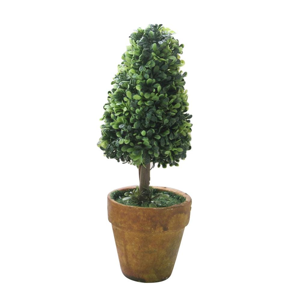Artificial 1 Pc Heart Star Round Potted Decor Bonsai Ornament Home Garden Wedding Party Decor Home Decoration