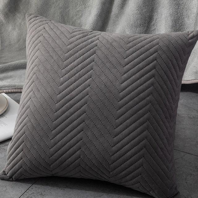 Beautiful Quilted Pillowcase Throw Pillow Covers Home Decor Velvet Square Throw Pillow Covers Decoration Pillow Cushion Sofa Living Room Simple Decorative Cushion Cover 45x45CM