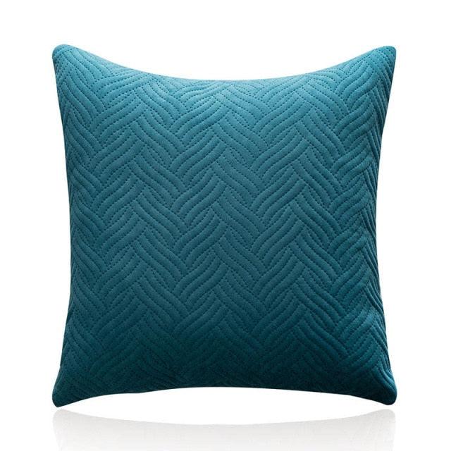 Beautiful Quilted Pillowcase Throw Pillow Covers Home Decor Velvet Square Throw Pillow Covers Decoration Pillow Cushion Sofa Living Room Simple Decorative Cushion Cover 45x45CM